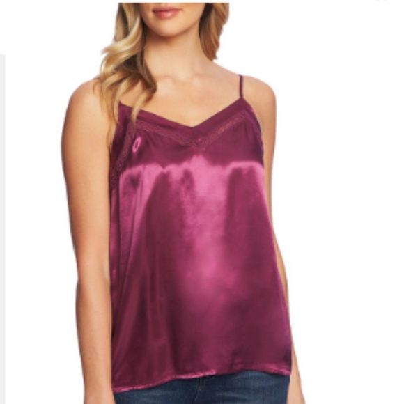 1.state Satin Camisole, Size Small - Purple - Picture 1 of 5